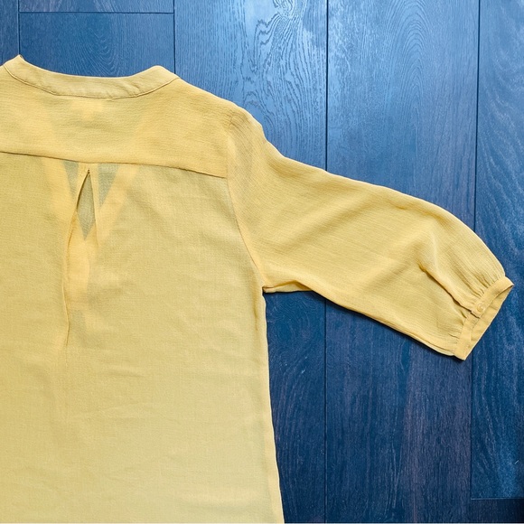 Antilia Femme Yellow Bubble Sleeve Top - Picture 10 of 11
